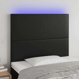  Uzglavlje crno 100x5x118/128 cm od umjetne kože Cijene