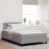 vidaXL Okvir kreveta s madracem Svijetlosiva Tkanina 120 x 200 cm Cijene