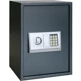 elektronički digitalni sef s policom tamno siva 35x31x50 cm čelik