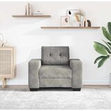 SOFA fotelja svijetlosiva 100x78x80 cm baršun | shoptok.hr