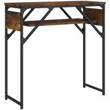  Konzolni stol s policama boja hrasta 75 x 30 x 75 cm drveni | shoptok.hr