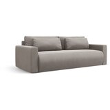 Cosmopolitan Design Svetlo siva žametna raztegljiva sedežna garnitura s prostorom za shranjevanje 238 cm Belfast – | Shoptok.si