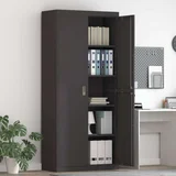 Omarica za shranjevanje 2 pcs Črna 90 x 40 x 200 cm Jeklo, (5000152857)