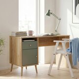 Mömax Pisalna Miza Whenua, Barva Hrasta, Žajbljevo Zelena | Shoptok.si