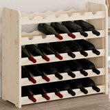 vidaXL Stojalo za vino 67,5x25x60 cm trdna borovina Cene