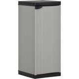 vidaXL Vrtna omara z 1 polico siva in črna 35x40x85 cm Cene