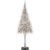  Božićno drvce s 300 LED svjetlima Bijelo 210 cm PE i čelik | shoptok.hr