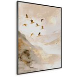 Styler Tiskana slika z okvirjem 60x80 cm Golden Peaks II – Cene