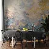  Foto tapeta - Tapestry Pattern with a Meadow and Flowers Kilim with a Spring Motif 150x105 | shoptok.hr