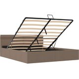  Hidraulični okvir za krevet LED od tkanine smeđesivi 160x200 cm | Eponuda.com