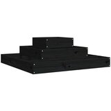  Sadilica crna 80 x 80 x 27 cm od masivne borovine | shoptok.hr