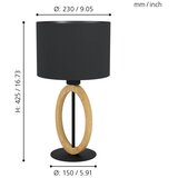 Eglo 43569 - Stona lampa BASILDON 1xE27/40W/230V | Eponuda.com