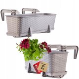 KADAX Balkonski lonec 40+60 cm, stojalo za cvetlične lončke, ročaji 2 kosa, (5000353448) | Shoptok.si