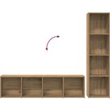  Ormari za knjige 3 kom boja hrasta artisan konstruirano drvo | shoptok.hr