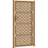 vidaXL Vrtna vrata 105x205 cm preperevanje jeklena križna oblika | Shoptok.si
