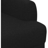  Ljubavni kauč s gumbima Crna 116 x 67 x 80 cm Tkanina | Eponuda.com