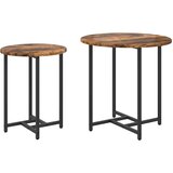  Set pomoćnih stolića 2 pcs Dimnjeni hrast i crna | Eponuda.com