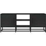 TV ormarić crni 100 x 35 x 41 cm konstruirano drvo i metal | shoptok.hr