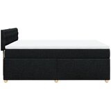  Krevet s oprugama i madracem crni 140 x 190 cm od tkanine | shoptok.hr