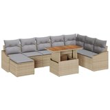  Vrtna garnitura - 3-dijelni set vrtnih sofa s jastučićima bež poliratan | shoptok.hr
