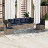 vidaXL 6-dijelni set vrtnih sofa od poliratana s jastucima sivi | shoptok.hr
