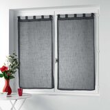 Douceur d intérieur Antracitno sive prosojne zavese v kompletu 2 ks 60x160 cm Zazy – Cene