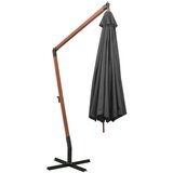  Viseč senčnik z drogom antraciten 3,5x2,9 m trden les jelke | Shoptok.si