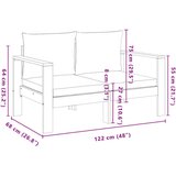  5-dijelna set vrtnih sofa od masivnog drva bagrema s jastucima | shoptok.hr