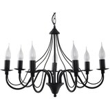 Nice Lamps Črna viseča svetilka Sollux Fiorano 7 | Shoptok.si