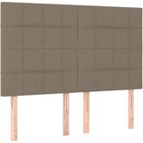  Box spring postelja z vzmetnico taupe 140x200 cm blago, (20894575) | Shoptok.si