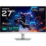 Gigabyte 27" Dual Mode 160Hz/UHD or 320Hz/FHD, 3840x2160 SS IPS, 125% sRGB, G-Sync Compatible, AMD FreeSync Premium, KVM, Four-sided cooling, WHITE M27UP ICE EK | Eponuda.com