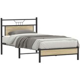  Posteljni okvir brez vzmetnice sonoma hrast 107x203 cm inž. les, (21790671) | Shoptok.si