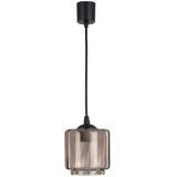 Brilagi LED luster na sajli R GLASS 1xE27/60W/230V prečnik 15 cm crna/zadimljeno bež | Eponuda.com