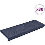 vidaXL Preproge za stopnice 30 kosov 65x21x4 cm sive in modre, (21826868) | Shoptok.si