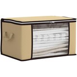  Kutija za pohranu s prozirnim bočnim oknom Krem 70 x 40 x 18 cm | shoptok.hr