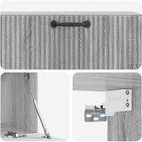  ormar za zid Siva sonoma 98 x 31 x 30 cm Konstruirano drvo | shoptok.hr