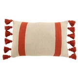 J-Line coussin plag ray rect cot cora red