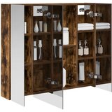  Kupaonski ormar s ogledalom Dimljeni hrast 80 x 14.5 x 70 cm | shoptok.hr