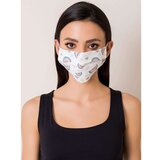 Fashion Hunters White reusable mask with an imprint Cene