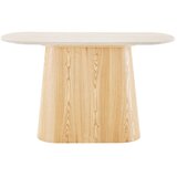 House Nordic Krem/u prirodnoj boji pomoćni stol s kamenom pločom stola 40x130 cm Larvik – | shoptok.hr