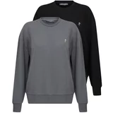 Jacey Quinn Sweater majica siva / crna / bijela