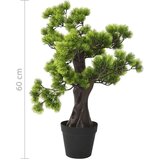 vidaXL Umetni bonsaj borovec z loncem 60 cm zelen | Shoptok.si