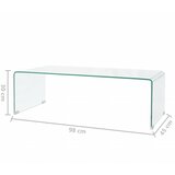  Stolić za kavu od kaljenog stakla 98 x 45 x 30 cm prozirni | Eponuda.ba