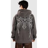 Affliction Ayala Pulover s kapuco vtg.black pigment dye | Shoptok.si