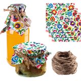 KADAX pokrovčki za kozarce, marmelade, steklenice, prtičke + jutasta vrvica x50, (5000355210) | Shoptok.si