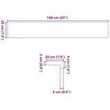  Prozorske klupice 2 kom 160x20x2 cm netretirane masivne hrast | shoptok.hr