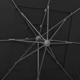  Senčnik aluminij črn 250x250 cm | Shoptok.si