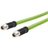 Metz Connect 142M6X11100 M12 omrežni kabel CAT6a SF/UTP 10 m zelena PUR plašč, kislinsko odporen, odporen na ozon, UV odporen, primeren za verigo za s, (20533019) | Shoptok.si