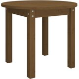 The Living Store Klubska mizica medeno rjava Ø 55x45 cm trdna borovina - Klubska Mizica, (21781181) | Shoptok.si