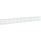 vidaXL Gabionska košara s poklopcem 1100x50x100 cm pocinčano željezo | shoptok.hr